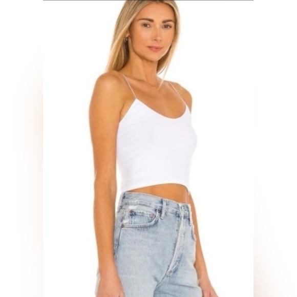 Free People Intimately FP White Stretch Camisole Top Thin Straps XS/S NWT - Picture 1 of 6